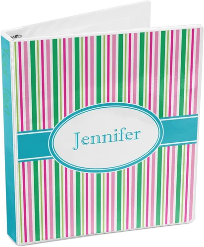Vista 4 de Carpeta de 3 anillas Grosgrain Stripe - 1 pulgada (personalizada)