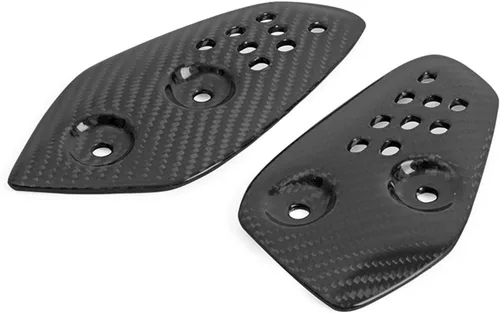 Vista 5 de Placa de protección de talón de montaje de clavija de pie de fibra de carbono compatible con MT07 FZ07 2013 2014 2015 2016 2017 2018 2019 2020 2021