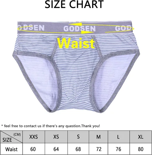 Vista 4 de Paquete de 3 calzones de algodón para hombre, ropa interior clásica de algodón (XXS L)
