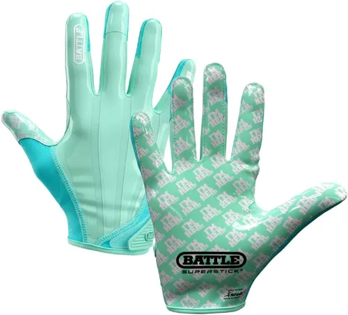 Vista 28 de Battle Guantes deportivos con receptor de velocidad Doom Blanco