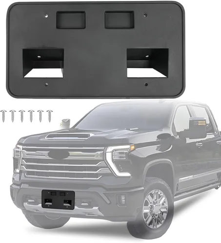 Vista 32 de Marco de matrícula frontal compatible con Chevy Colorado ZR2 2023 2024 2025, soporte de montaje para marco de matrícula, repuesto # 85553155