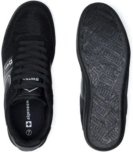 Vista 5 de Alpine Swiss Liam - Tenis de moda para hombre con ribete de ante y cordones