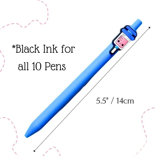 Vista 2 de 10 bolígrafos para enfermeras Divertido juego de bolígrafos lindos para enfermeras, accesorios para el trabajo, estudiante de enfermería