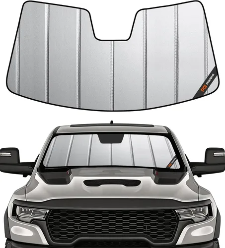 Vista 10 de Pigenius Parasol de Parabrisas para Dodge Ram 1500 2002-2008 Protección Solar para Ventana Delantera - Salvaguarda