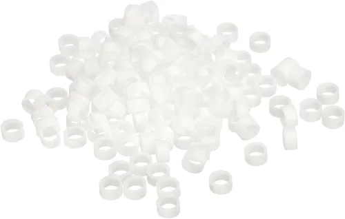 Vista 13 de PATIKIL Bandas de goma de silicona, 50 piezas antideslizantes de 0.9 pulgadas, color negro plano para envolver cables, envolturas de bolsas, arte