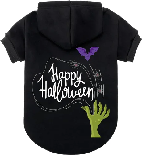 Vista 13 de EXPAWLORER Sudadera con capucha para otoño de perro - Suéteres suaves y cálidos para perros, ropa para mascotas, abrigo de otoño e invierno