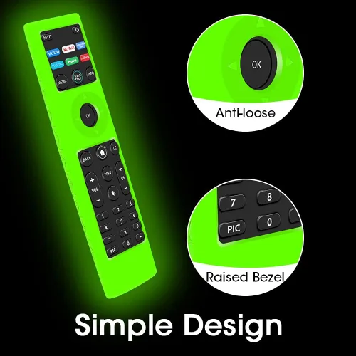 Vista 5 de Funda protectora para XRT140 Vizio Smart TV, soporte de silicona para XRT140 LED QLED HD UHD TV, control remoto, a prueba de golpes, protector