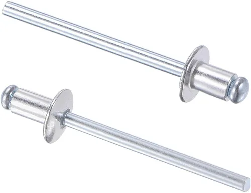 Vista 23 de uxcell Remaches ciegos, remaches de aluminio para tirar, 60 piezas tono plateado
