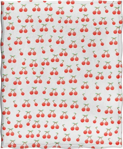 Vista 3 de Jekeno Manta de regalo de cereza para adultos y niños, regalos para amantes de las cerezas para mujeres y hombres, decoraciones de fiesta