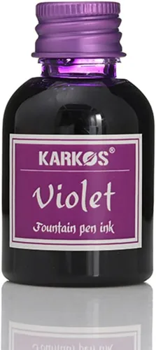 Vista 4 de Tinta embotellada de 1.0 fl oz para plumas estilográficas, morado brillante, tinta de caligrafía, escritura artística, dibujo, pintura, tinta