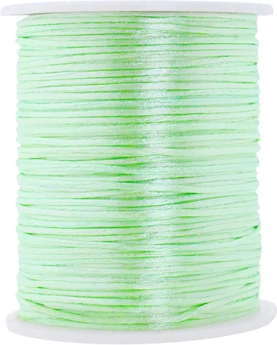 Vista 125 de Mandala Crafts Cordón de satén de cola de rattail de 0.02 in para nudos chinos de macramé
