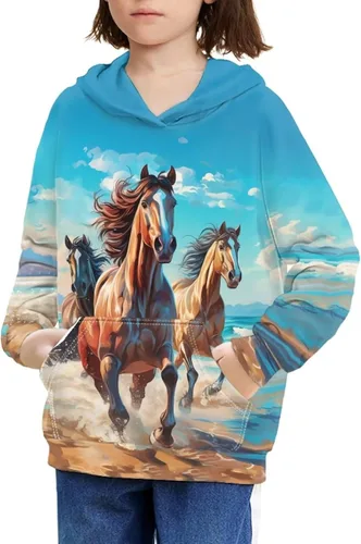 Vista 21 de Ystardream - Sudaderas para niñas adolescentes con bolsillo, sudaderas de manga larga para niños 0 Lindo Axolotl Rosa