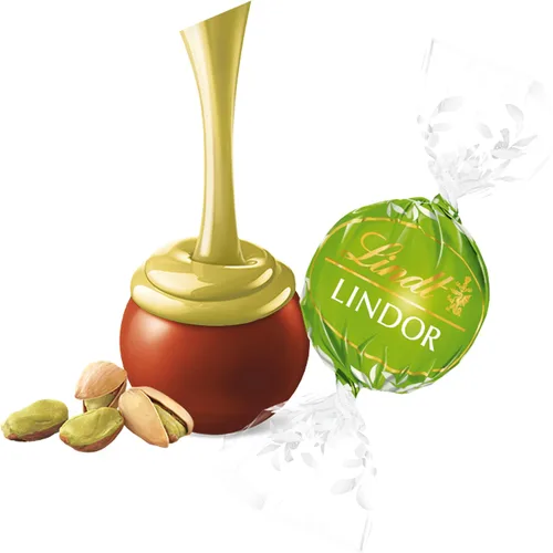Vista 5 de Lindt Lindor Edición Limitada Trufas de Chocolate con Leche y Pistacho - Bolsa de 22 oz (625 g, 50 piezas) Chocolates Gourmet Envueltos