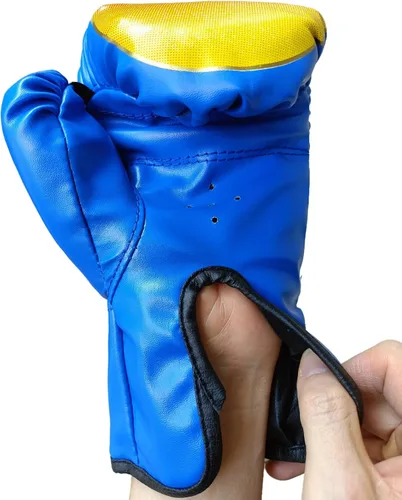 Vista 4 de Guantes de boxeo para niños, guantes de boxeo para niños de 5 a 13 años, niños y niñas, guantes de entrenamiento de boxeo para saco de boxeo