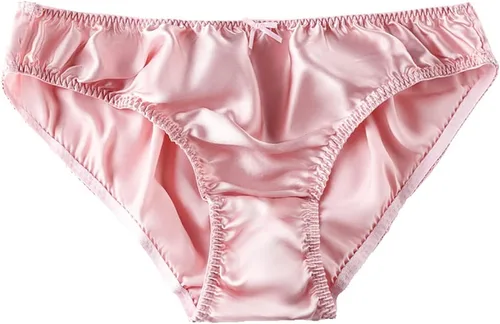 Vista 2 de Bragas de seda pura para mujer, multipares, suaves, saludables, bikini clásico, ropa interior casual