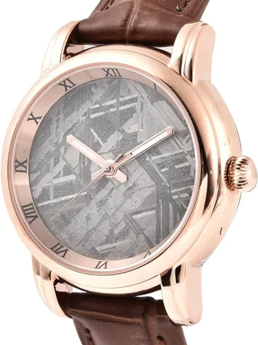 Vista 4 de Compra LC EON 1962 Reloj de pulsera con movimiento con esfera de meteorito y correa de cuero, regalos de cumpleaños, compromiso, aniversario, boda