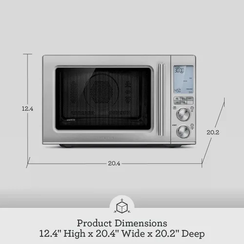 Vista 6 de Breville BMO870BSS Combi Wave 3 en 1: microondas, freidora de aire y horno de convección, de acero inoxidable cepillado 3 appliances in one device