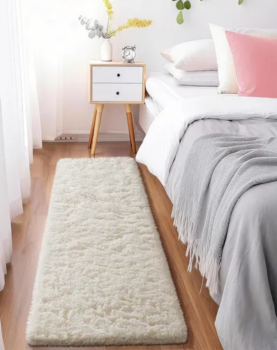 Vista 190 de Ophanie - Alfombras para sala de estar, antideslizante y suave, de felpa grandes y peludas para dormitorio, peludas para niños y niñas, decoración