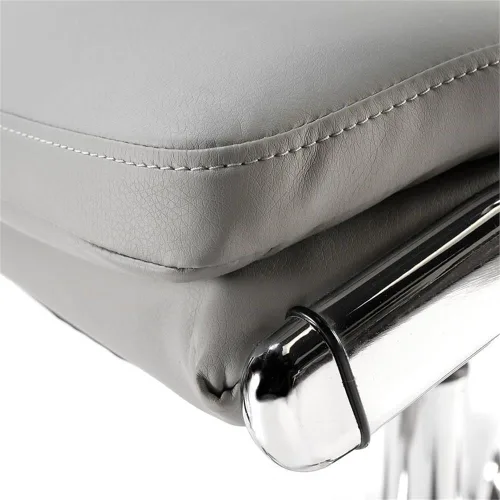 Vista 5 de Bush Business Furniture Silla ejecutiva Echo de cuero con respaldo alto en gris claro