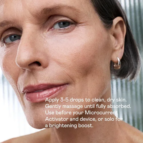Vista 3 de NuFACE Super Peptide Booster Serum - Suero facial reafirmante para dispositivo de tonificación facial, 1 onza líquida