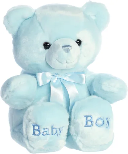 Vista 2 de Aurora® Snuggly Comfy™ - Animal de peluche para bebé, compañero reconfortante, juego imaginativo, color azul, 13 pulgadas
