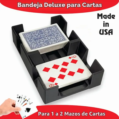 Vista 6 de Bandeja de plástico negro para cartas o carrito, no giratoria, fabricada en Estados Unidos