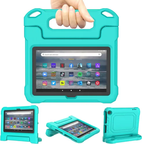 Vista 15 de Funda para tablet Amazon Fire 7 para niños (12ª generación, versión 2022), ligera, a prueba de golpes, apta para niños, funda para tablet Fire 7