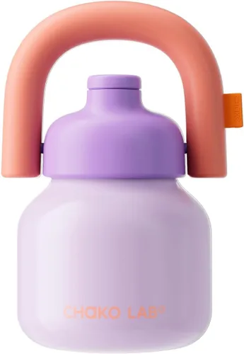 Vista 12 de CHAKO LAB Botella de agua con popote y asa de transporte, forro de cerámica al vacío de boca ancha, reutilizable, a prueba de fugas y sin BPA, 33