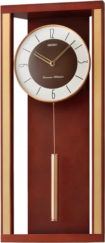Vista 2 de Seiko Reloj de Pared Moderno Deco con Péndulo y Doble Campanadas