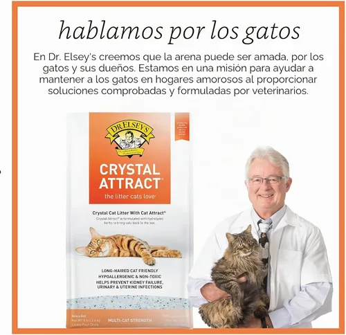 Vista 7 de Dr. Elsey's Crystal Attract - Arena de sílice para gatos, 8 libras