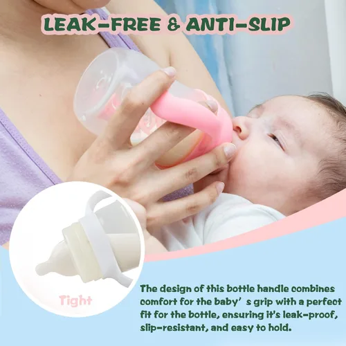 Vista 4 de Asas para biberones compatibles con botellas de mamá, accesorios para biberones, paquete de 4