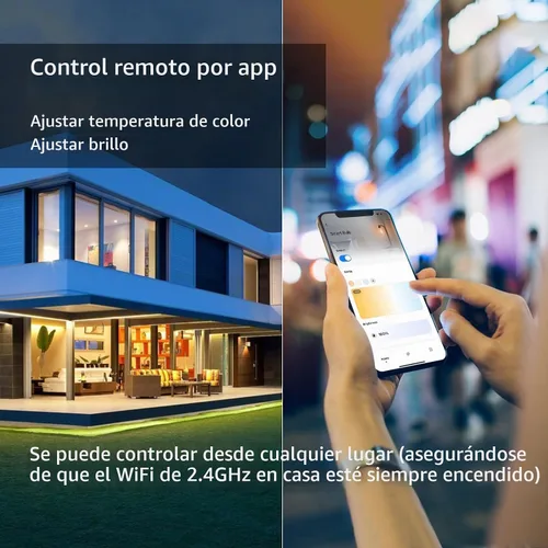 Vista 3 de Paquete de 2 bombillas LED inteligentes con Wi-Fi regulables con base G9, compatibles con Amazon Alexa y Google Assistant, blanco cálido a frío