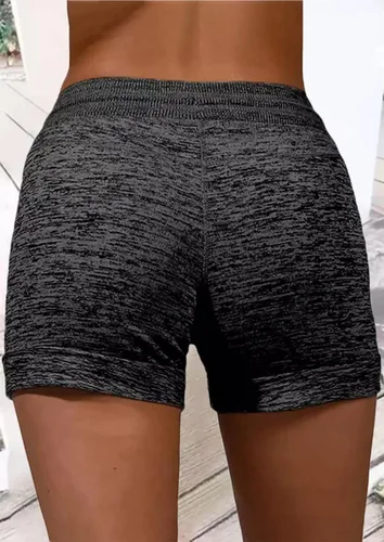 Vista 3 de LANMERTREE Pantalones cortos de verano con cordón para mujer, pantalones cortos cómodos y elásticos con bolsillos