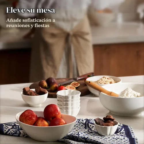 Vista 8 de DOWAN Ramekins - Ramekins de 4 onzas, moldes de crema brulee, aptos para horno, para hornear, platos de soufflé, tazas de natillas, pequeños cuencos