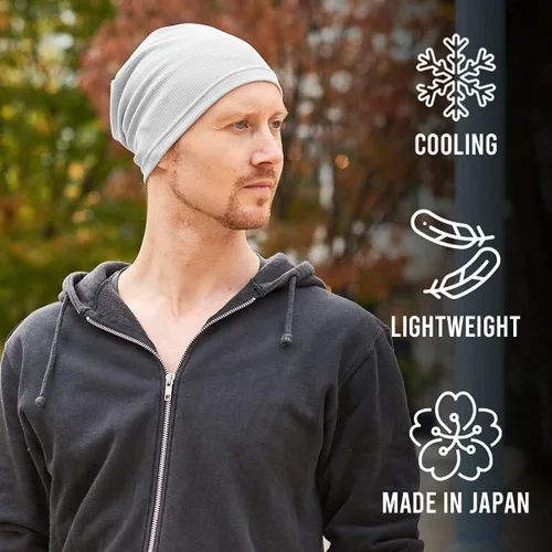 Vista 5 de CHARM Gorro deportivo para hombre gorros de gimnasio absorbe el sudor para casco de bicicleta talla única