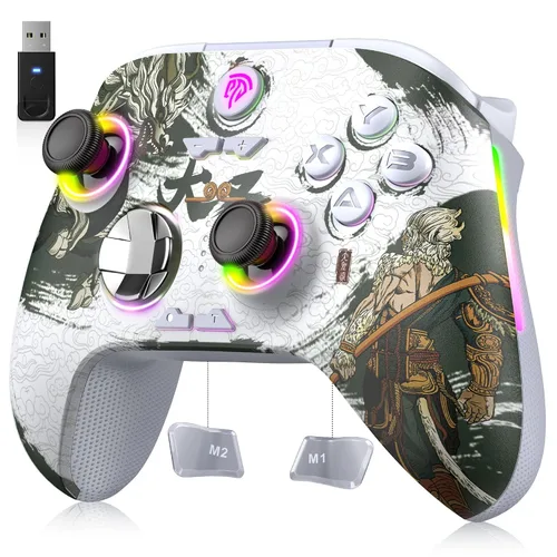 Vista 14 de EasySMX X15 PC Controller - Enhanced Wireless Bluetooth Controller with Hall Joysticks/Hall Triggers/RGB Lighting - No Stick Drift, No Dead Zone