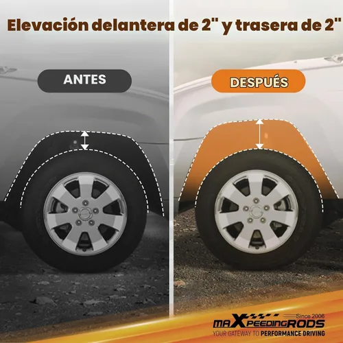 Vista 6 de maXpeedingrods Kit de elevación de 2 pulgadas para Jeep Grand Cherokee WK Commander XK 2006-2010, kit de separador de elevación de suspensión