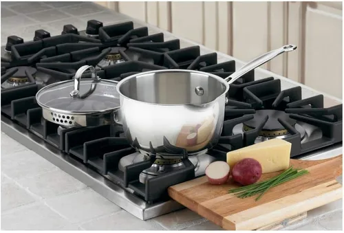 Vista 2 de Cuisinart 719-18P Chef's Classic - Cacerola de acero inoxidable de 2 cuartos con tapa, color plateado