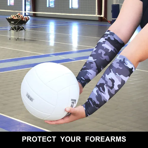 Vista 3 de ATTACKER - Mangas de compresión para antebrazo de voleibol de 9 pulgadas, hechas en EE. UU