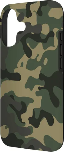 Vista 2 de Camuflaje verde militar Cool American Tactical Army Camo caso para iPhone 17