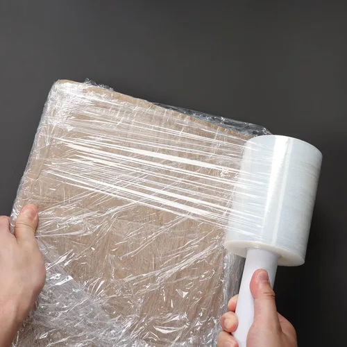 Vista 6 de Película elástica de fuerza industrial, duradera y autoadherente, pequeña película para embalaje, mudanza, embalaje, envoltura retráctil resistente