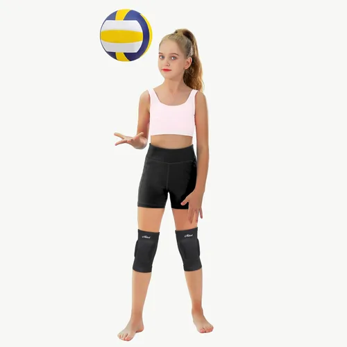 Vista 4 de MIVEI Rodilleras de voleibol para mujeres y niñas, alta absorción de golpes, suave EVA rodillera protectora para fútbol, baile, yoga, motociclista