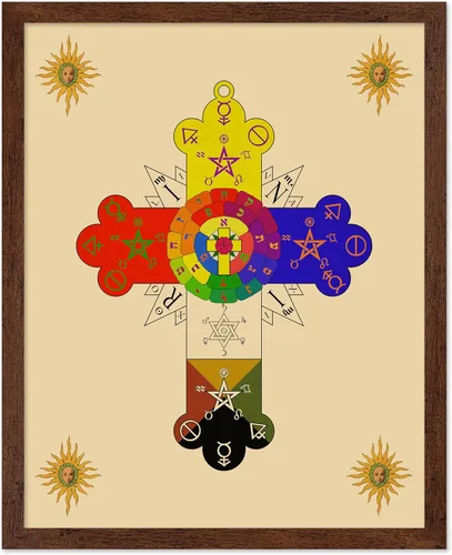Vista 14 de Poster Master Póster religioso clásico, impresión espiritual vintage, regalo para artista, amigo, placas shiviti, libro de oraciones hebreo, judío