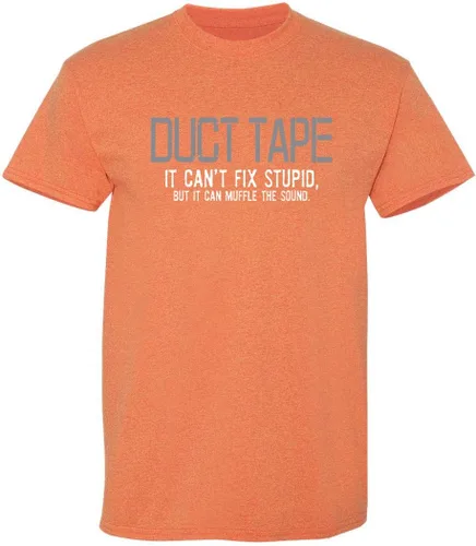 Vista 7 de Duct Tape It Can't Fix Stupid But It Can Muffle The Sound T Shirt Negro