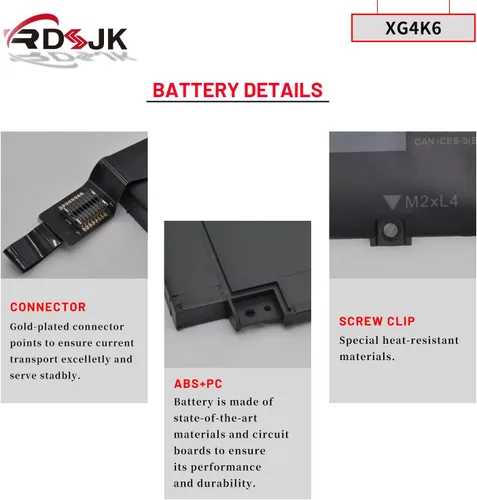 Vista 5 de XG4K6 01RR3 F8CPG 5XJ6R Batería para portátil Dell XPS 17 9700 9710 9720 9730 Precision 5750 5760 5770 XPS 17-9700-D1741S 17-9700-D1761S Serie TS