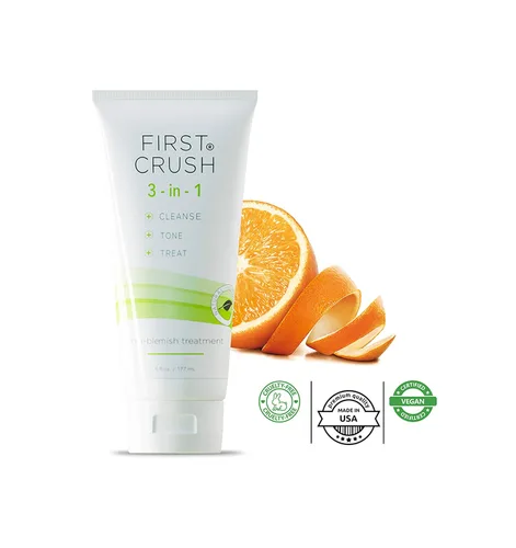 Vista 2 de First Crush Lavado facial 3 en 1 Limpiador hidratante Prevención de imperfecciones Tratamiento de manchas _ Rosacea Calming _ Lavado facial