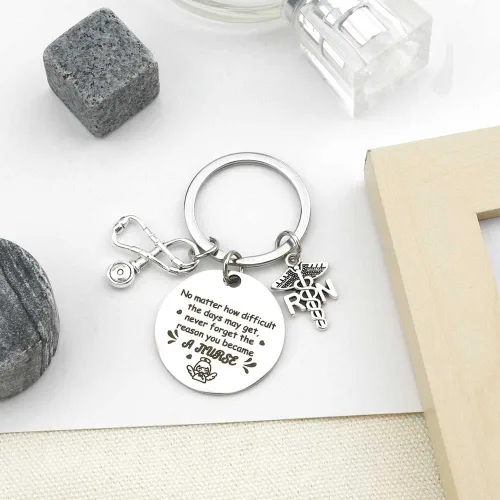 Vista 3 de IFFMU Regalos de enfermería para mujeres, regalos de graduación de enfermera, llavero de enfermería, agradecimiento de Navidad, regalos de cumpleaños