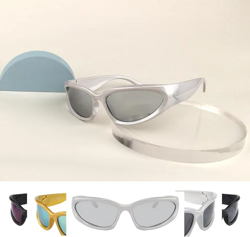 Vista 7 de KENBO Y2K - Gafas de sol futuristas envolventes para mujer y hombre, diseño ovalado rápido, a la moda, gafas de sol deportivas
