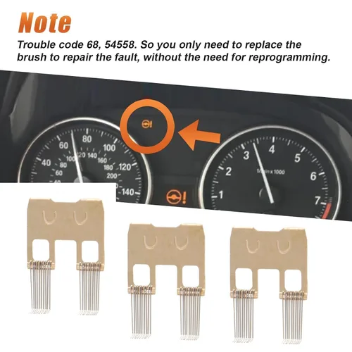 Vista 3 de Kit de reparación de cepillo de sensor de ángulo de dirección compatible con BMW E46 E39 E38 E83 X3 E53 X5 E85 E86 Z4 Mini R50 R52 R53, Land Rover