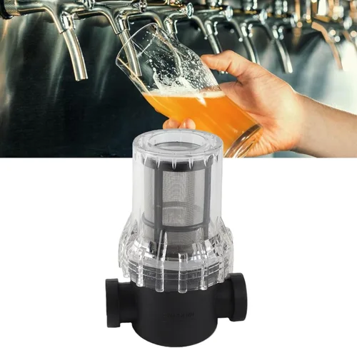 Vista 8 de Beer Inline Filter Strainer for Home Brewing 150 Micron 80 Mesh Water and Beer Filtering